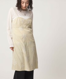 ＜CITEN＞圖案細肩帶洋裝