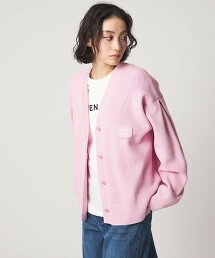 ＜CITEN＞V領LOGO針織開襟衫