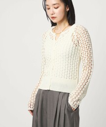 ＜CITEN＞網眼針織外套