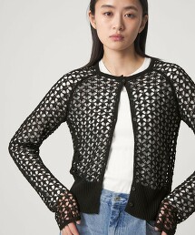 ＜CITEN＞網眼針織外套