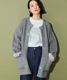 ＜CITEN＞無領針織外套