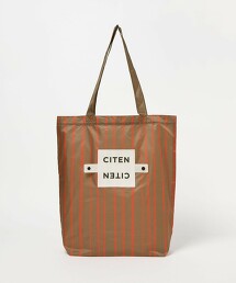 ＜CITEN＞捲捲收納彩繪條紋托特包
