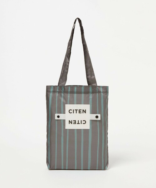 ＜CITEN＞捲捲收納彩繪條紋托特包 S