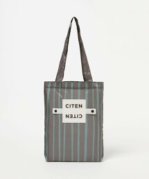 ＜CITEN＞捲捲收納彩繪條紋托特包 S
