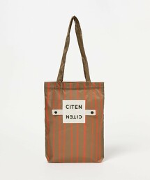 ＜CITEN＞捲捲收納彩繪條紋托特包 S
