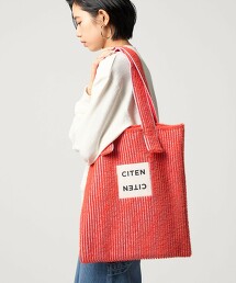 ＜CITEN＞刷毛條紋托特包