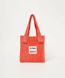＜CITEN＞刷毛針織條紋托特包 S