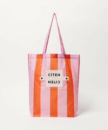 ＜CITEN＞捲捲收納粗條紋托特包