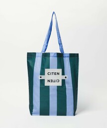 ＜CITEN＞捲捲收納粗條紋托特包
