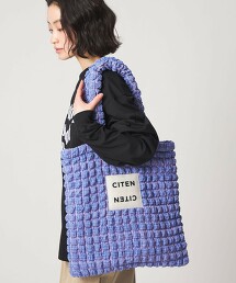 ＜CITEN＞格紋爆米花托特包