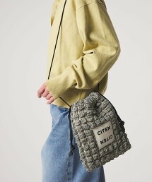 ＜CITEN＞格紋爆米花束口包