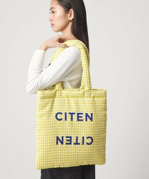 ＜CITEN＞鋪棉小方格托特包