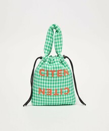 ＜CITEN＞鋪棉小方格束口包