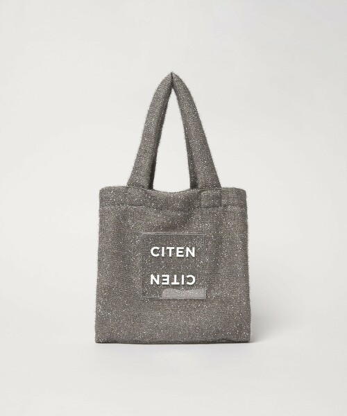 ＜CITEN＞金蔥透明LOGO托特包 S