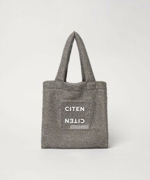＜CITEN＞金蔥透明LOGO托特包 S
