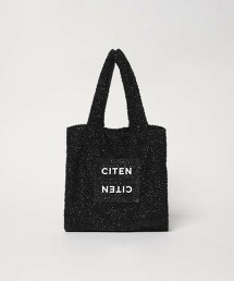 ＜CITEN＞金蔥透明LOGO托特包 S