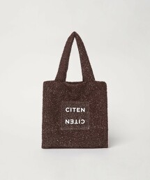 ＜CITEN＞金蔥透明LOGO托特包 S