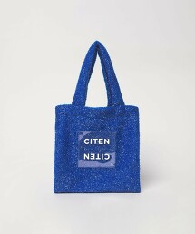 ＜CITEN＞金蔥透明LOGO托特包 S