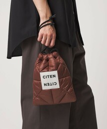 ＜CITEN＞可肩背鋪棉束口包