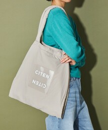 ＜CITEN＞透明LOGO鋪棉托特包