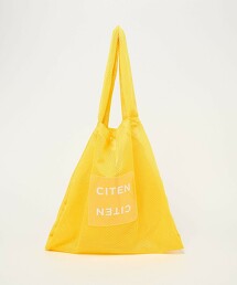 ＜CITEN＞網眼＆透明LOGO托特包