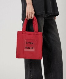 ＜CITEN＞鋪棉透明LOGO托特包 S