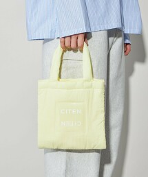 ＜CITEN＞鋪棉透明LOGO托特包 S