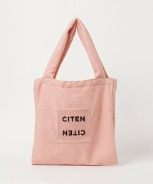 ＜CITEN＞金蔥透明LOGO托特包