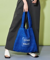 ＜CITEN＞金蔥透明LOGO托特包