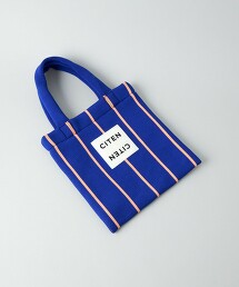 ＜CITEN＞針織條紋托特包S