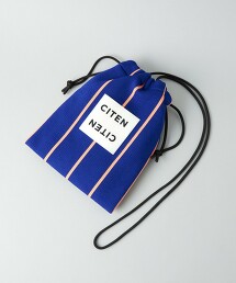 ＜CITEN＞針織條紋束口單肩包