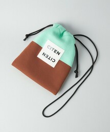 ＜CITEN＞針織撞色束口單肩包