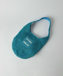 ＜CITEN＞金絲繩索透明LOGO單肩包