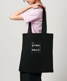 ＜CITEN＞透明LOGO夏日針織托特包
