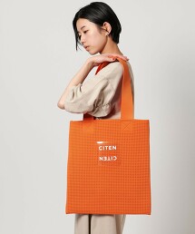 ＜CITEN＞透明LOGO夏日針織托特包