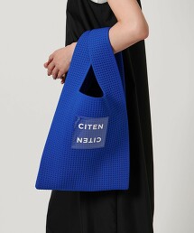 ＜CITEN＞透明LOGO夏日針織購物袋