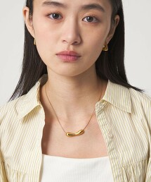 ＜CITEN＞不鏽鋼水滴片狀蛇形鍊項鍊