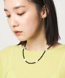 ＜CITEN＞花朵形狀串珠項鍊