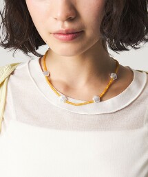 ＜CITEN＞花朵形狀串珠項鍊