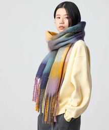 ＜CITEN＞多彩格紋圍巾