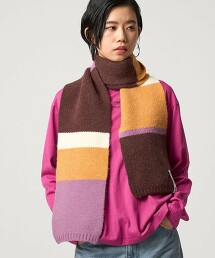 ＜CITEN＞多彩橫條紋圍巾