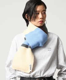 ＜CITEN＞多彩橫條紋圍巾