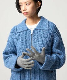 ＜CITEN＞透明LOGO針織手套