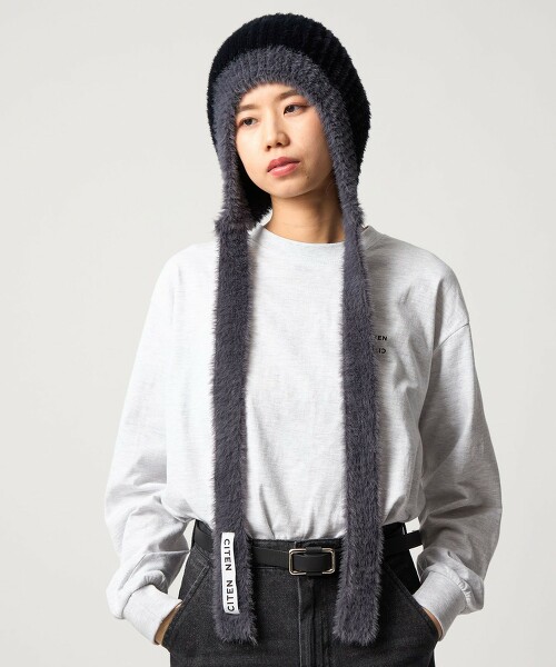 ＜CITEN＞細綁帶針織毛帽
