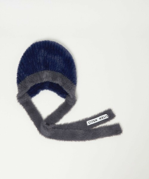 細綁帶針織毛帽