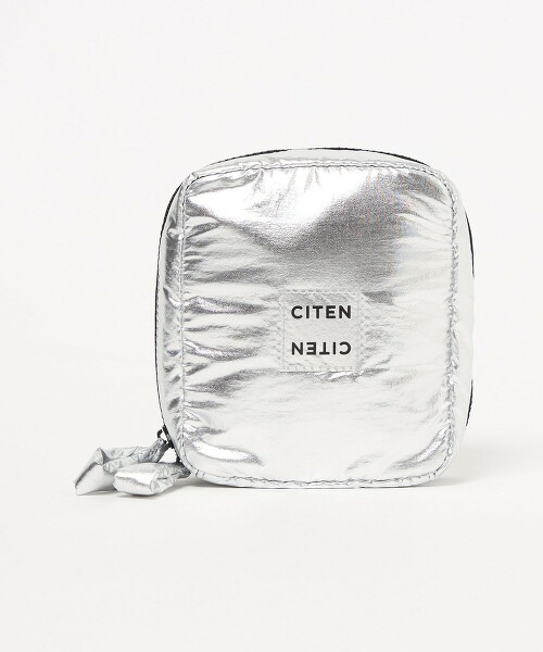 ＜CITEN＞透明LOGO方形拉鍊收納袋