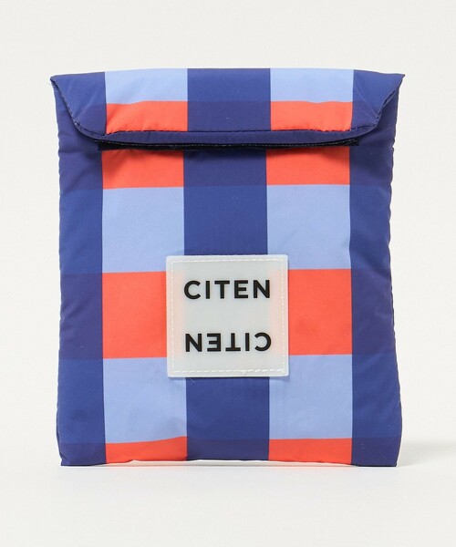 ＜CITEN＞鋪棉格紋收納包 M