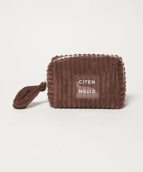 ＜CITEN＞燈芯絨拉鍊收納包