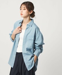 ＜CITEN＞輕盈牛仔襯衫