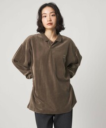 ＜CITEN＞POLO領天鵝絨襯衫